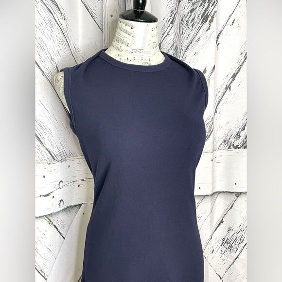 Helmut Lang Sleeveless Dress Knit Navy Size M - Picture 2 of 7